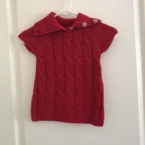 Vibrant Red Knit Sweater